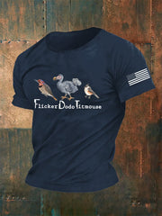 Men's Retro FDT Animal Print Casual T-Shirt