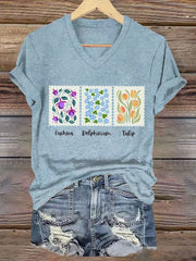 Women's FTD Print Casual T-Shirt