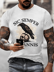 Men's Sic Semper Tyrannis Printed Casual T-Shirt