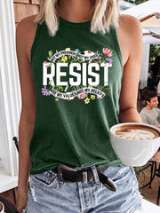 Retro Resist Not My President, Not My Voice, Not My Values, Not My Beliefs Print Vest