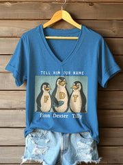 Women's Tell Him Our Name Finn Dexter Tilly Printed Short-Sleeved T-Shirt