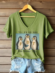 Women's Tell Him Our Name Finn Dexter Tilly Printed Short-Sleeved T-Shirt