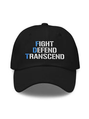 Unisex FDT Fight Defend Transcend Print Baseball Cap