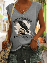 Women's Sic Semper Tyrannis Print Casual Vest