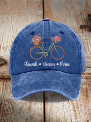 Unisex casual FTD washed cotton hat