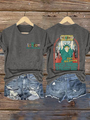 Retro Resist Like It's 1938 Germany It Took The Nazis One Month,3 Weeks,2 Days, 8 Hours And 40 Minutes To Dismantle A Constitutional Republic. Reject Fascists & Project 2025 Print T-Shirt