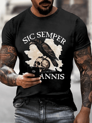 Men's Sic Semper Tyrannis Printed Casual T-Shirt