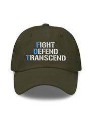 Unisex FDT Fight Defend Transcend Print Baseball Cap