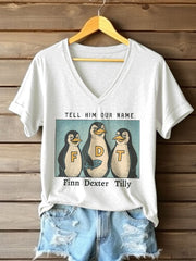 Women's Tell Him Our Name Finn Dexter Tilly Printed Short-Sleeved T-Shirt