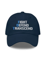 Unisex FDT Fight Defend Transcend Print Baseball Cap