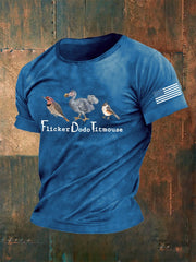 Men's Retro FDT Animal Print Casual T-Shirt