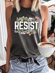 Retro Resist Not My President, Not My Voice, Not My Values, Not My Beliefs Print Vest