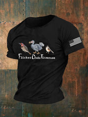 Men's Retro FDT Animal Print Casual T-Shirt