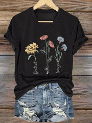 Women's Floral FDT Print T-Shirt