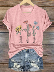 Women's Floral FDT Print T-Shirt