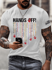 Men's Hands Off Protest Print T-Shirt