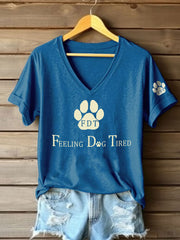 Women's FDT Printed Casual T-Shirt