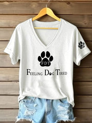 Women's FDT Printed Casual T-Shirt