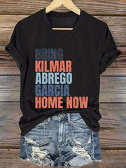 Women's FDT Bring Abrego Garcia Home Now Printed T-Shirt