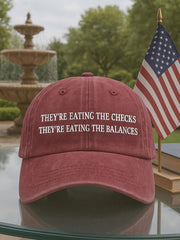 Unisex FDT They Are Eating The Checks Printed Hat