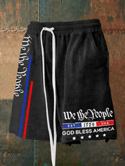 Men's God Bless America We The People Shorts
