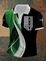 Men's Faith Print Short Sleeve Shirt