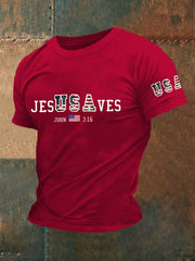 Jesusaves Kurzarm-T-Shirt für Herren