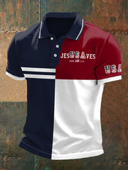 Jesusaves Kurzarm-Poloshirt für Herren