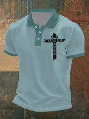 Kurzarm-Poloshirt „Jesusaves“ für Herren