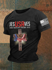 Jesusaves Kurzarm-T-Shirt für Herren