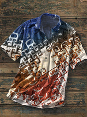 Men's Western Graphic Short Sleeve Shirt