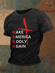 Men's Make America Godly Again Short Sleeve T-Shirt