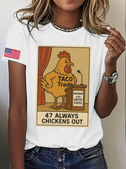 Women's FDT Taco Chickens Out Printed T-shirt