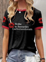 Women's Handmaid FDT Women's Rights Don't Let The Bastards Grind You Down Printed T-shirt