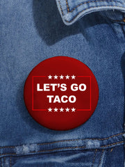 Unisex FDT Taco Printed Pins