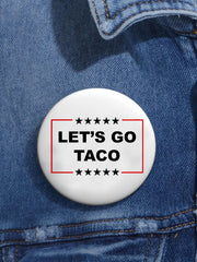 Unisex FDT Taco Printed Pins