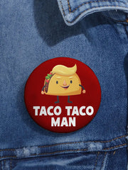 Unisex Fdt Taco Printed Pins