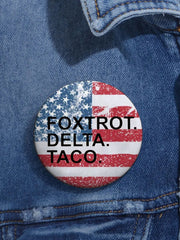 Unisex Fdt Taco Printed Pins