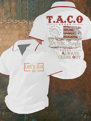 Men's Fdt 8647 Taco Printed Casual Tops