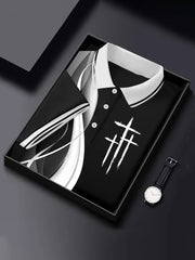 Men's Cross Business Style Short Sleeve Shirt