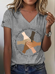 Women's 8647 FDT Peace Printed T-Shirt