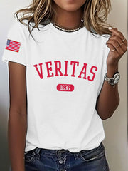 Women's 8647 FDT Truth Over Tyranny Harvard Printed T-Shirt