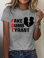 Women's FDT 8647 Printed T-shirt