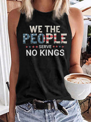 Women's We The People Serve No Kings Printed Vest