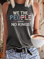 Women's We The People Serve No Kings Printed Vest