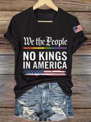 Women's We The People No Kings In America Tee