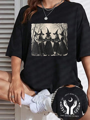 Women's Grils Will Be Girls They Didn't Burn Witches They Burned Women Casual Tee