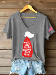 Women's 8647 FDT Resist Print T-Shirt