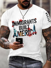 Men's Immigrants Built America Resist Tee