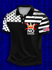 Men's 8647 FDT No Kings Printed Casual Tops